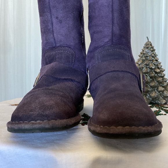 REDUCED!! Anna Sui for Hush Puppies tall suede boots! Zipper! Size 6 us - Picture 8 of 17